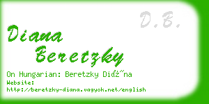 diana beretzky business card